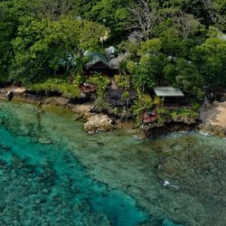 Savasi Island, Savusavu Fiji, Resort waterfront, Dining area